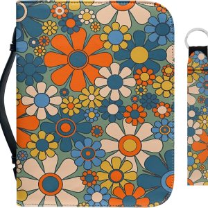 Bengbobar Funda bohemia para la Biblia para mujeres y niñas, funda de transporte de la Biblia, impermeable, con asa y funda de diario con Bengbobar Funda bohemia para la Biblia para mujeres y niñas, funda de transporte de la Biblia, impermeable, con asa y funda de diario con