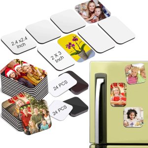 48 imanes de sublimación en blanco para refrigerador, impresión por sublimación en blanco y adhesivo magnético, imán magnético de nevera para el 48 imanes de sublimación en blanco para refrigerador, impresión por sublimación en blanco y adhesivo magnético, imán magnético de nevera para el