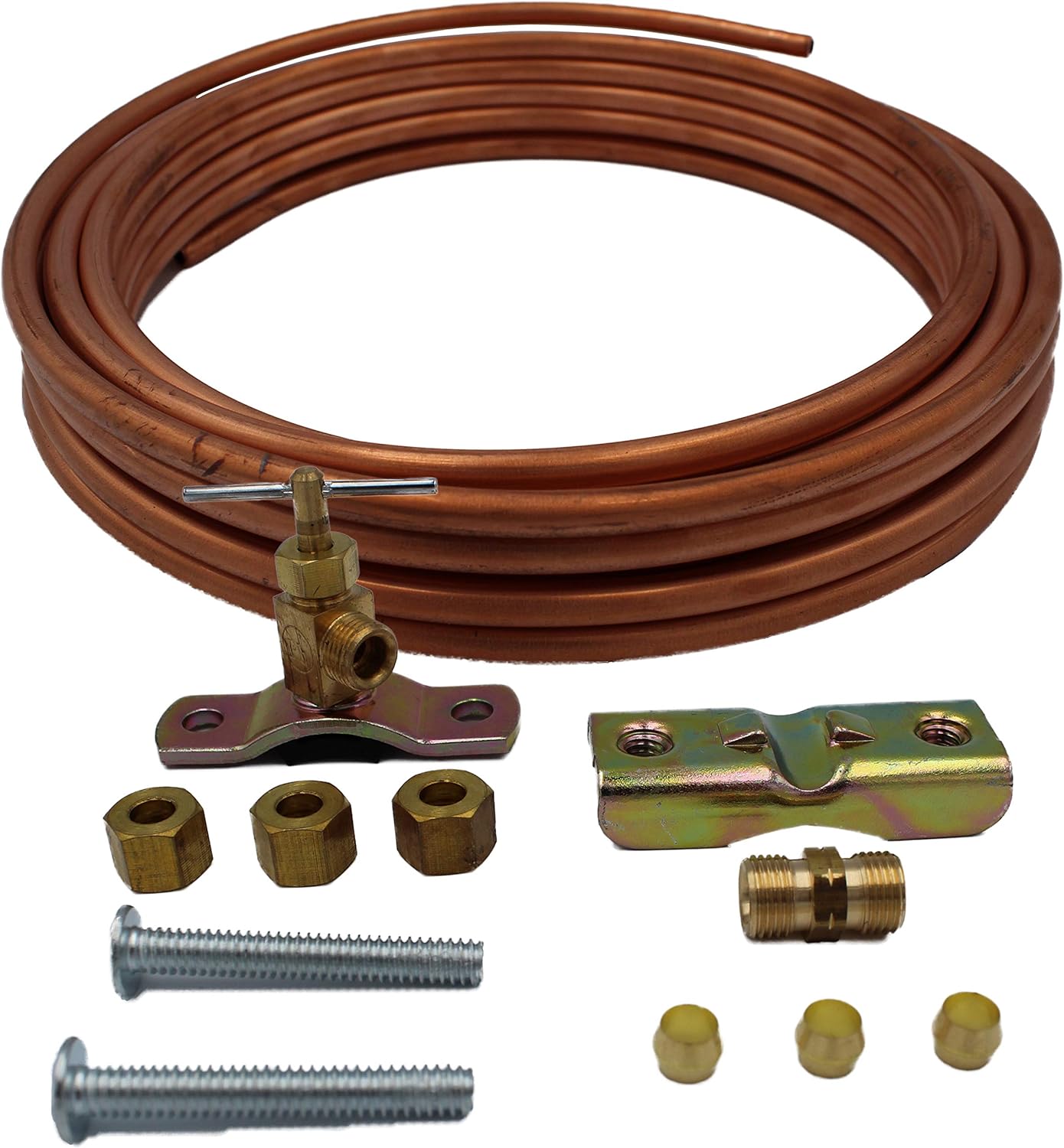 Supplying Demand CIM25 Kit de línea de agua para nevera de cobre de 25 pies