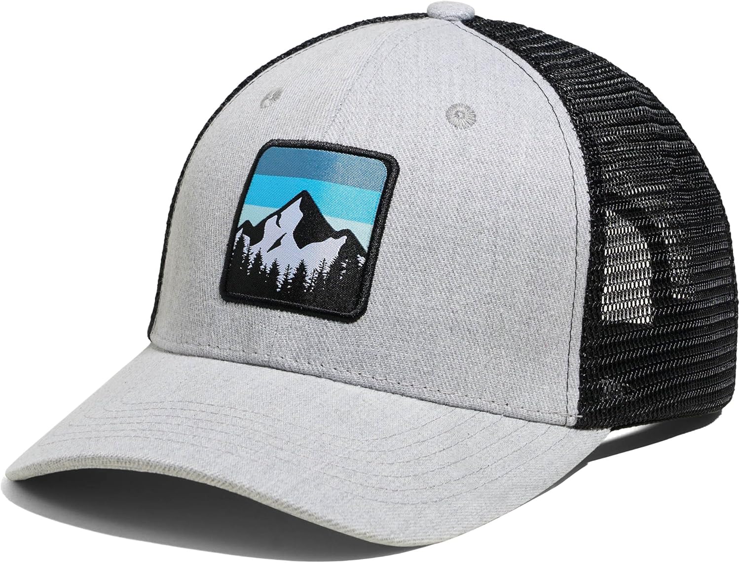 Mountains Sky Trucker – Sombrero de malla para exteriores para hombres y mujeres, gorra de béisbol ajustable a presión