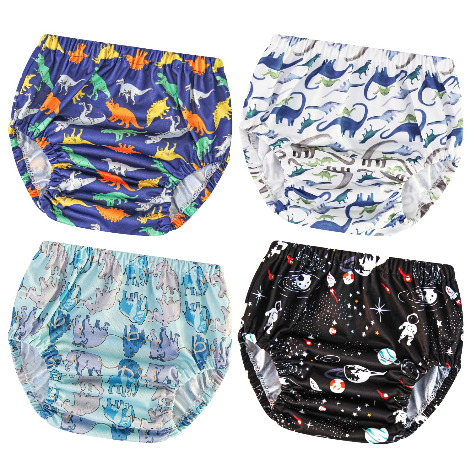 Fundas de pañales de natación para niños pequeños, fundas de ropa interior de plástico para ir al baño, pantalones de goma para niños pequeños,