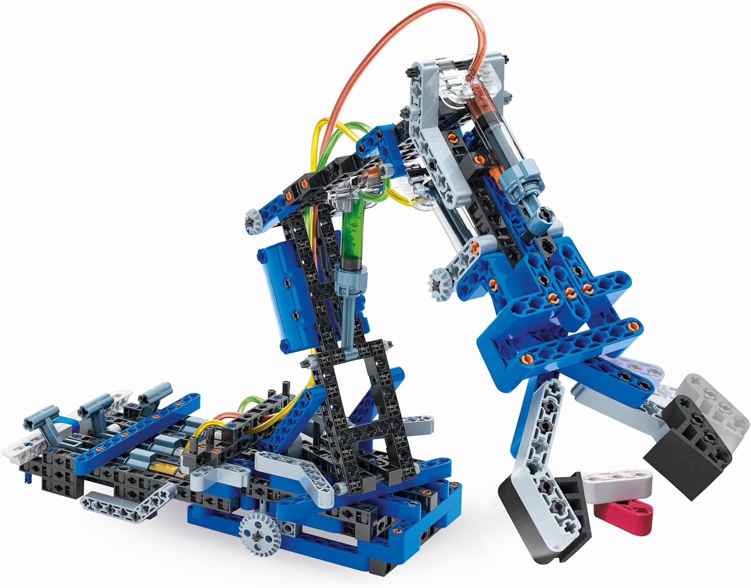 Clementoni Construction Challenge – Kit hidráulico para brazo hidráulico, mecánica y tecnología, juguete para niños a partir de 8 años 59279,