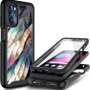 NZND Funda compatible con Motorola Moto G 5G 2022 con protector de pantalla integrado, cubierta protectora de cuerpo completo a prueba de golpes, NZND Funda compatible con Motorola Moto G 5G 2022 con protector de pantalla integrado, cubierta protectora de cuerpo completo a prueba de golpes,