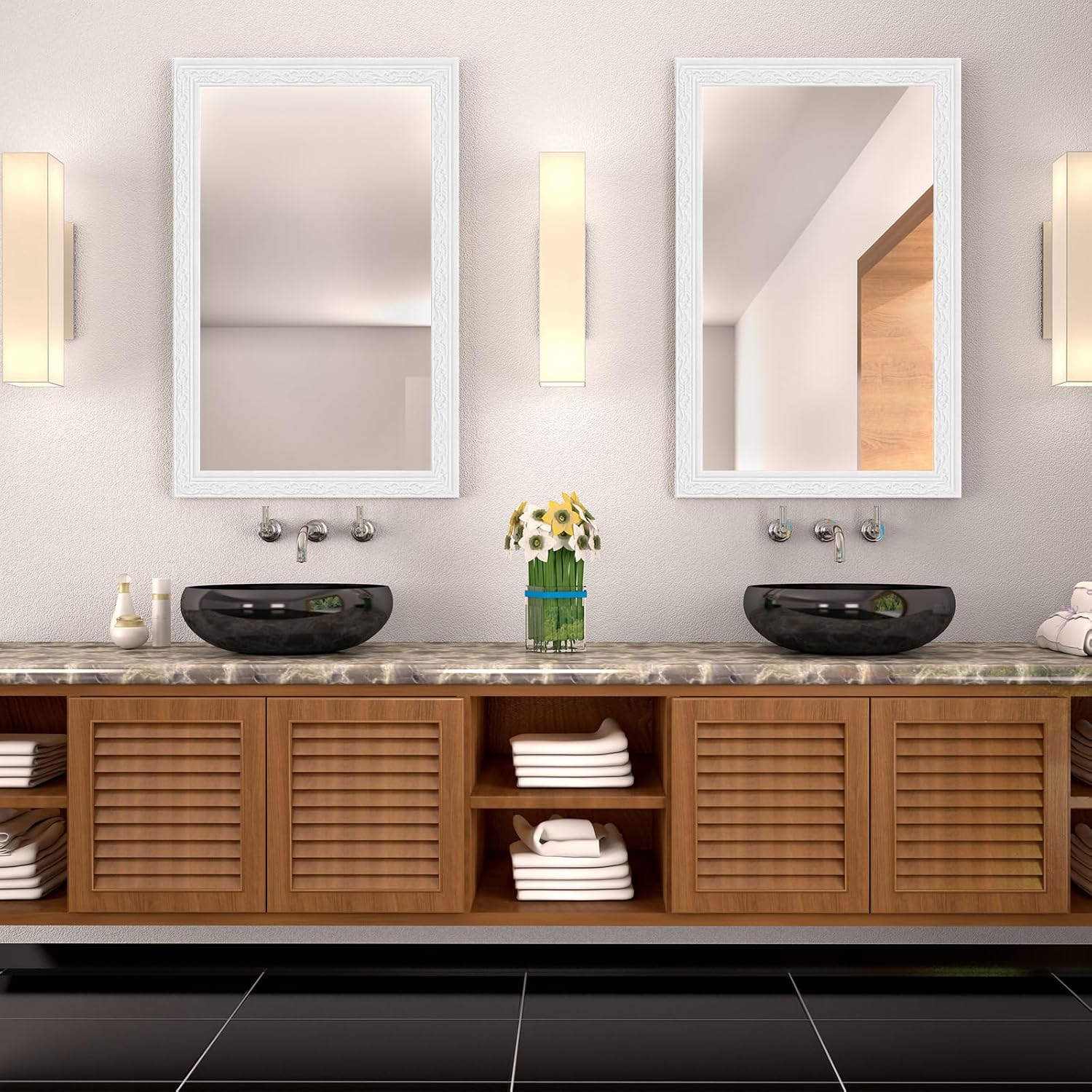 TaoBary 5 rollos de 90 x 3 pulgadas autoadhesivo de espuma flexible para moldura de papel tapiz con borde 3D, líneas de pared decorativas adhesivas