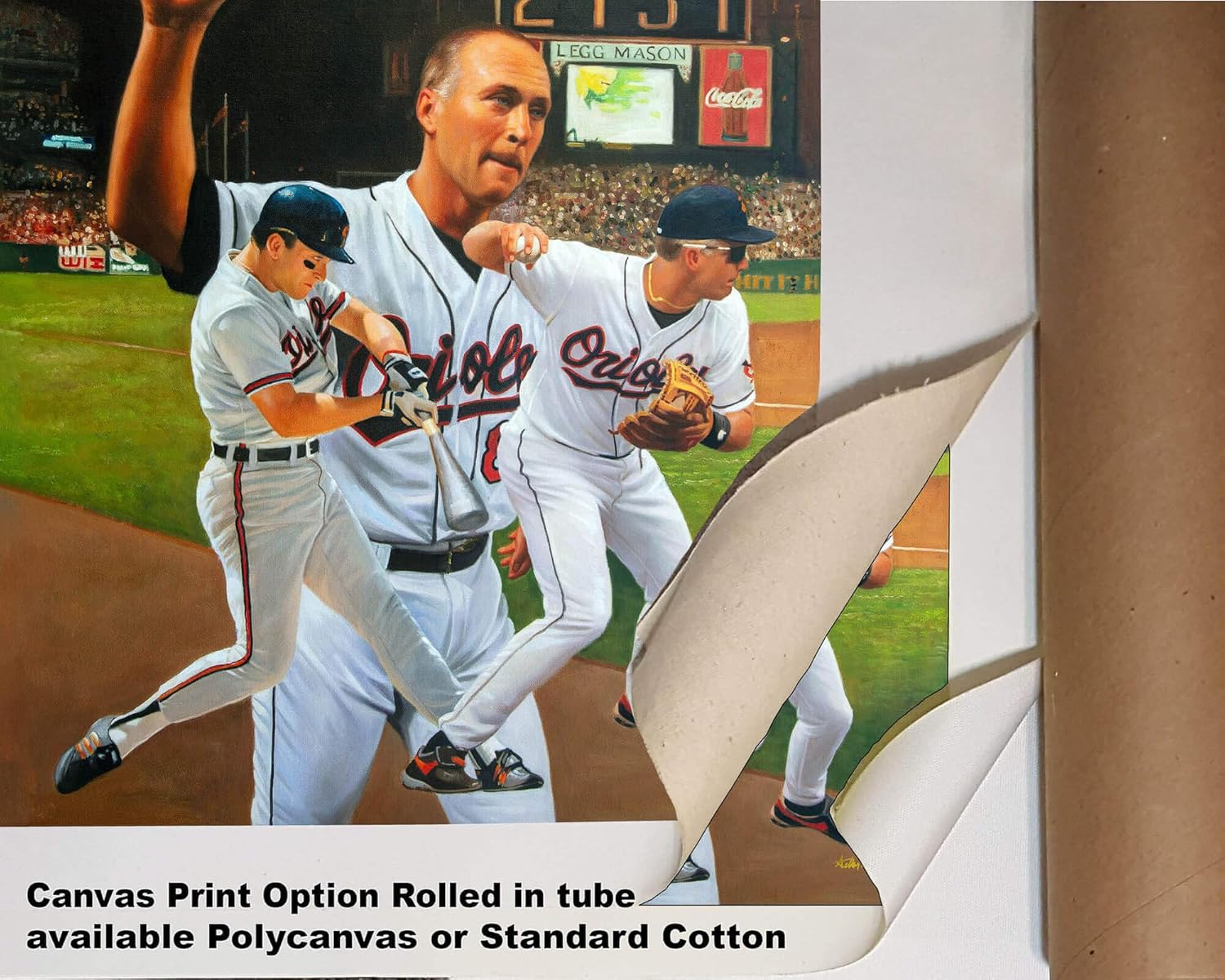 Cal Ripken Jr 3rd Base Short Stop Baltimore Orioles MLB Baseball Player HOF Hall of Fame Art Print 2AM3 on 24×30 matte paper