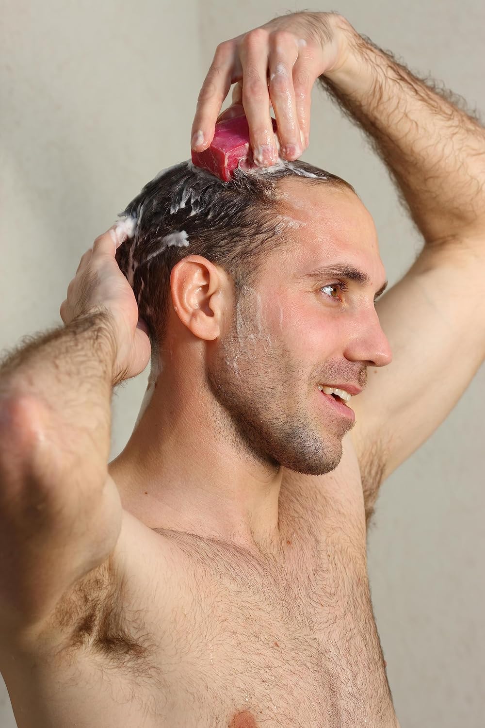 AIN – Barra de champú vegano para cabello graso, vegano con ingredientes naturales de Patagonia, champú sólido para cabello graso, cabello