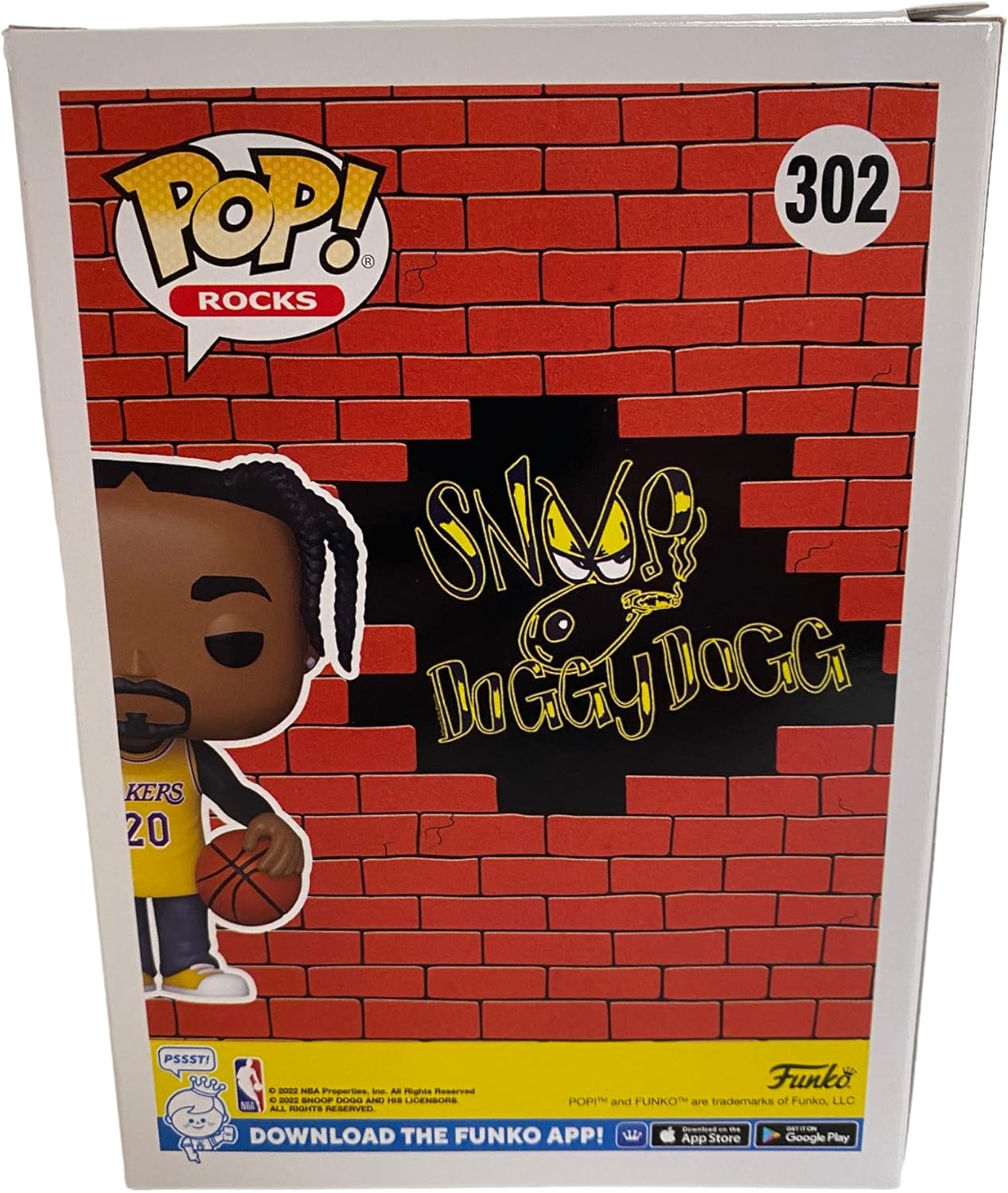 Snoop Dogg Yellow Lakers Jersey – Figura de vinilo exclusiva