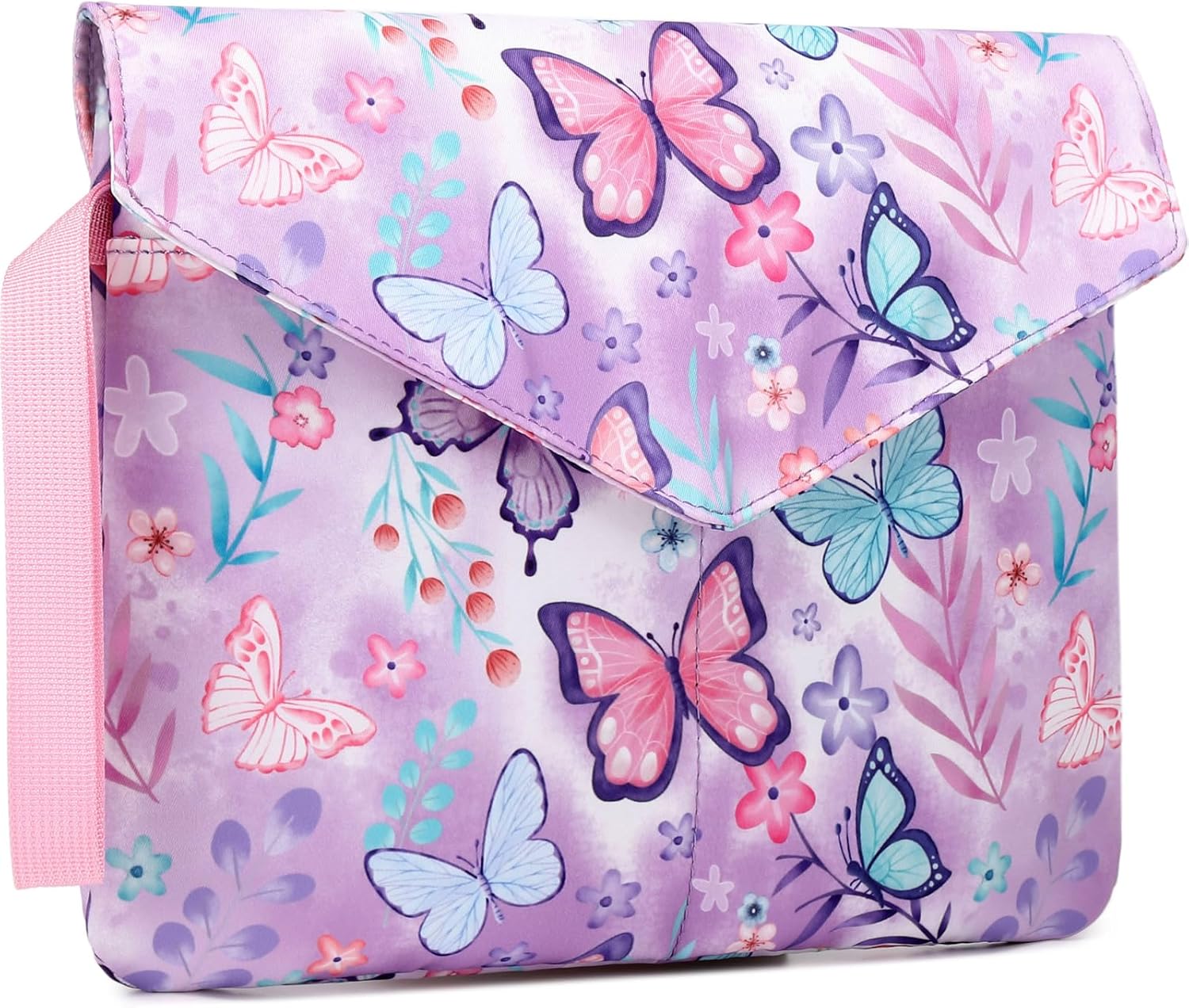 DSIUE Funda protectora de libro para libros de bolsillo, funda grande con asa, 11.6 x 9.3 pulgadas, regalos para amantes de los libros (mariposa