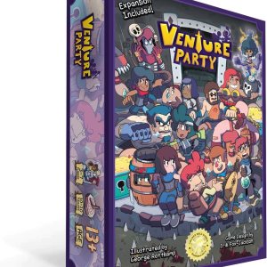 Venture Party un juego de cartas rápido y divertido para héroes desafortunados, azul Venture Party un juego de cartas rápido y divertido para héroes desafortunados, azul