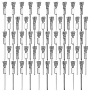 Rocaris Paquete de 50 cepillos redondos de alambre para taladro, brocas de metal duraderas y resistentes para taladro, limpieza de alta eficiencia Rocaris Paquete de 50 cepillos redondos de alambre para taladro, brocas de metal duraderas y resistentes para taladro, limpieza de alta eficiencia