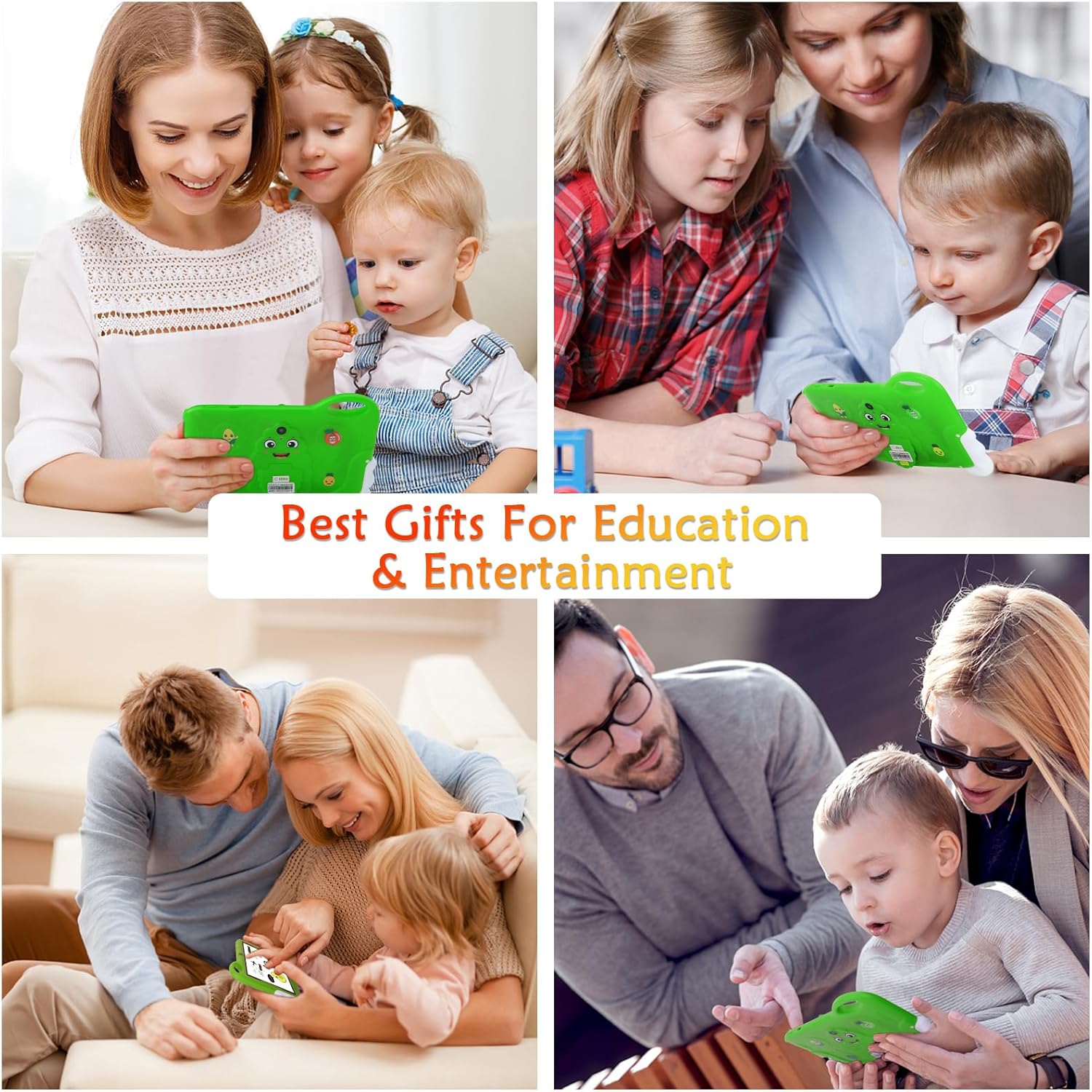 C idea Tablet Android 13 para niños, tabletas de 7 pulgadas para niños de 2 a 5 años, 2 GB+32 GB de almacenamiento, memoria expandible de 64 GB,
