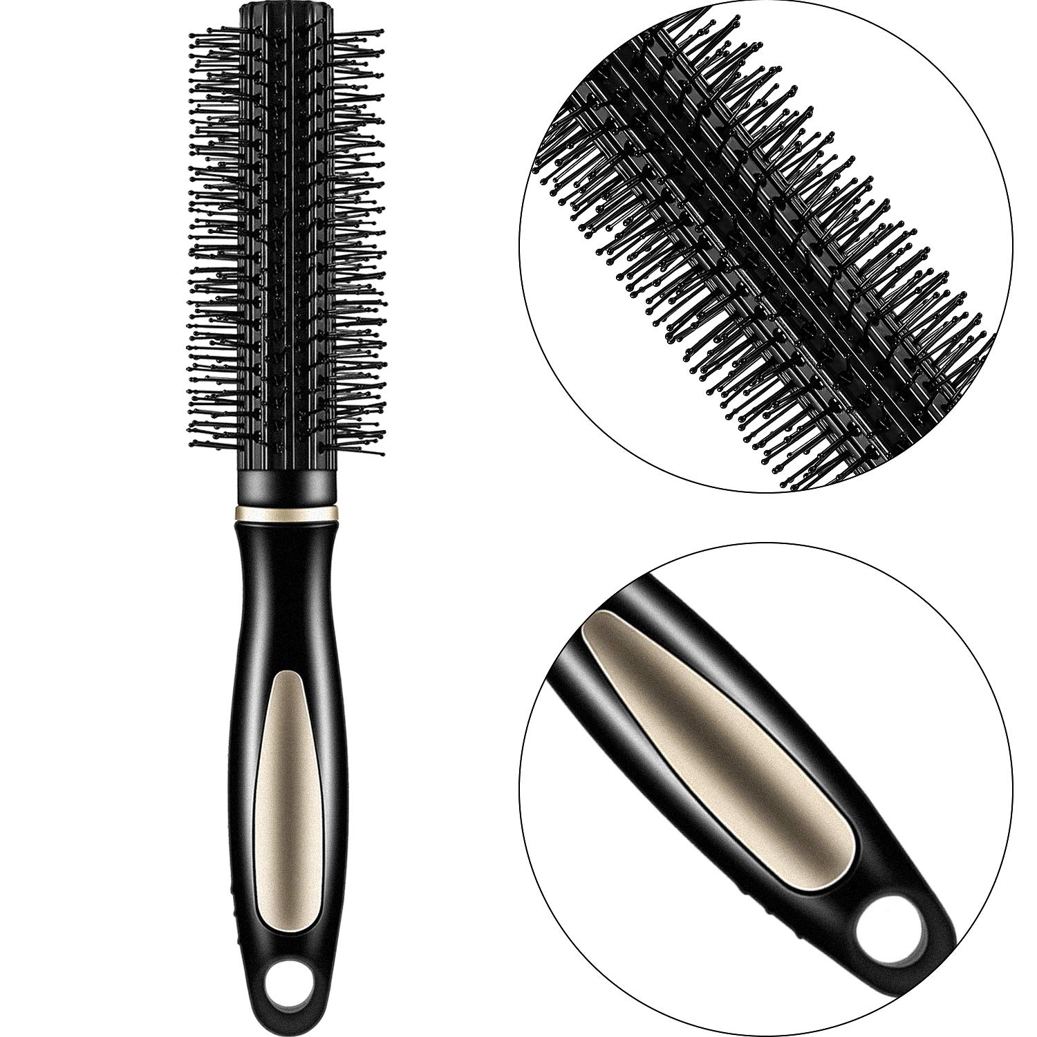 Juego de 12 cepillos de pelo para desenredar, incluye 1 peine de masaje con bolsa de aire, 1 cepillo de rodillo y 10 peines de peinado para cabello