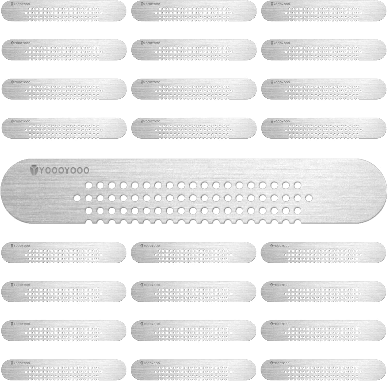 25 piezas de acero inoxidable 304 más duradero para ventana, agujero de llanto, parche de drenaje rápido PET autoadhesivo más pegajoso e impermeable