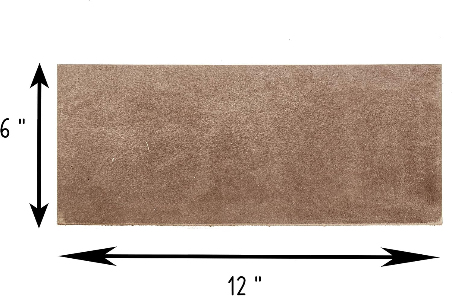FabricLA Rectángulos de cuero para herramientas  Elaboración de cuero de vaca de grano completo pesado (0.110-0.118 in) 6X12 – Tabaco