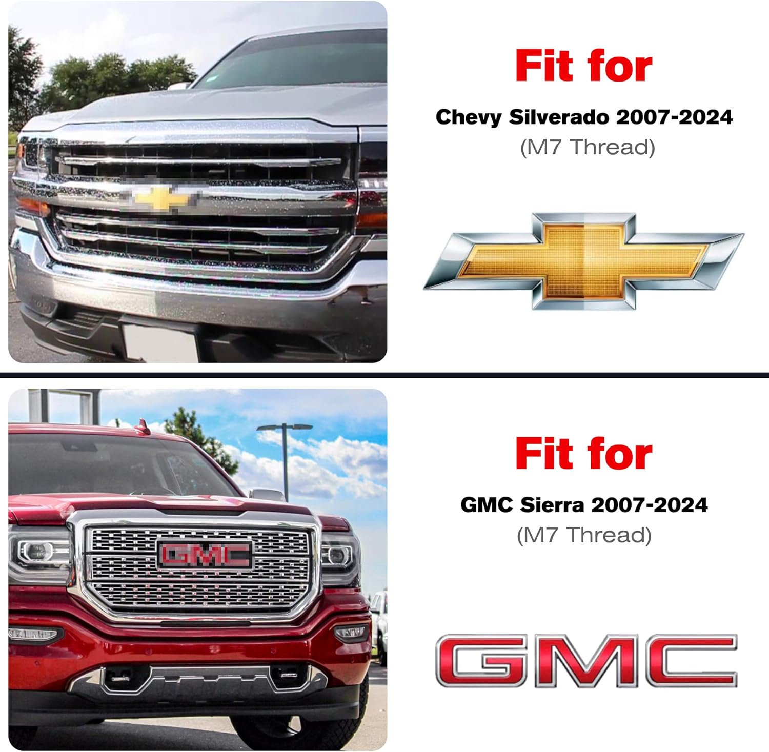 Antena corta tipo cohete de 11 pulgadas para Chevy Silverado 1500 2500 3500  Accesorios GMC Sierra 1500 2500 3500  Reemplazo de antena de goma