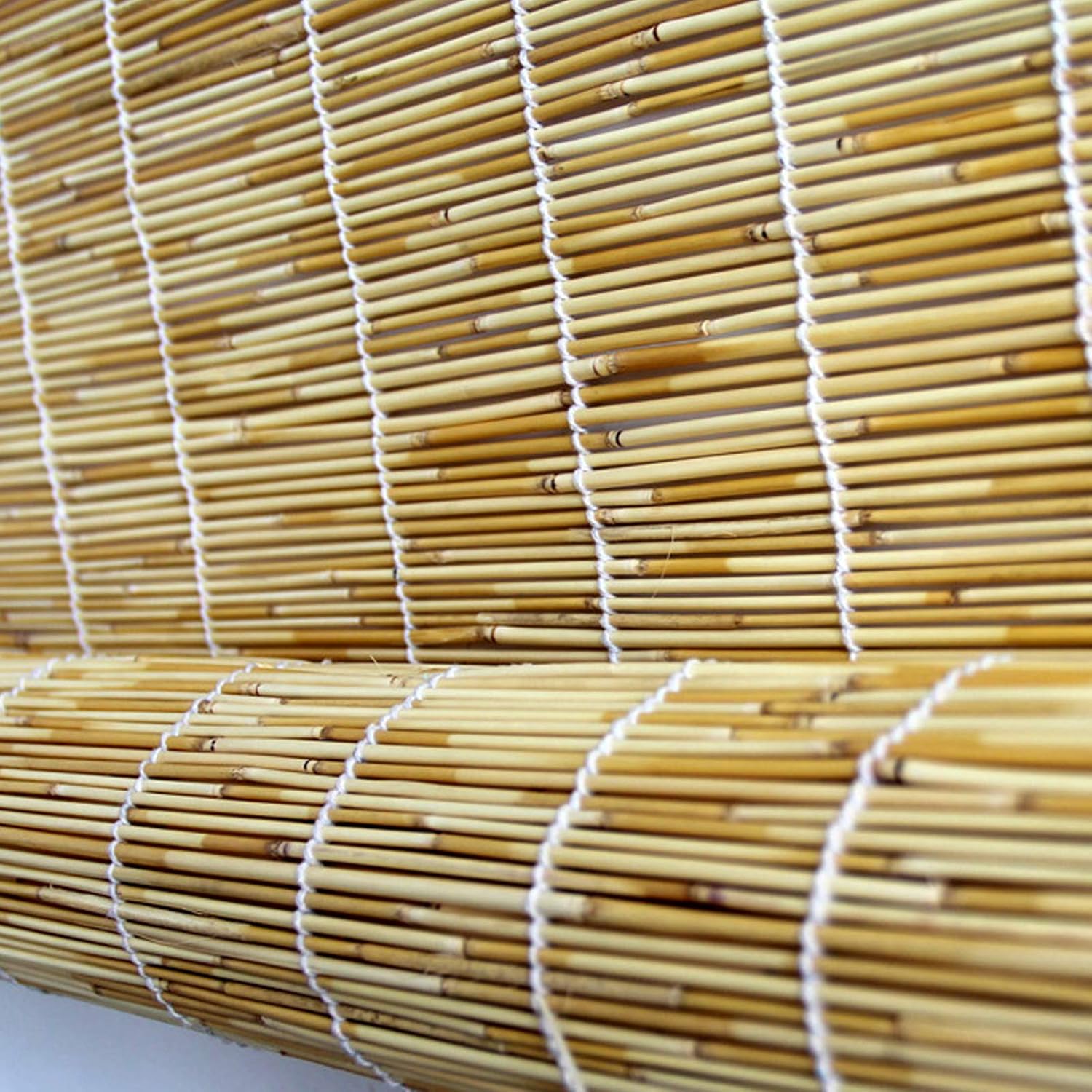 Cortina de puerta de bambú natural, sombreado 70%transpirableanti-UV, cortina de pajita para decoración de tabiques, para restaurantes, casas de té,