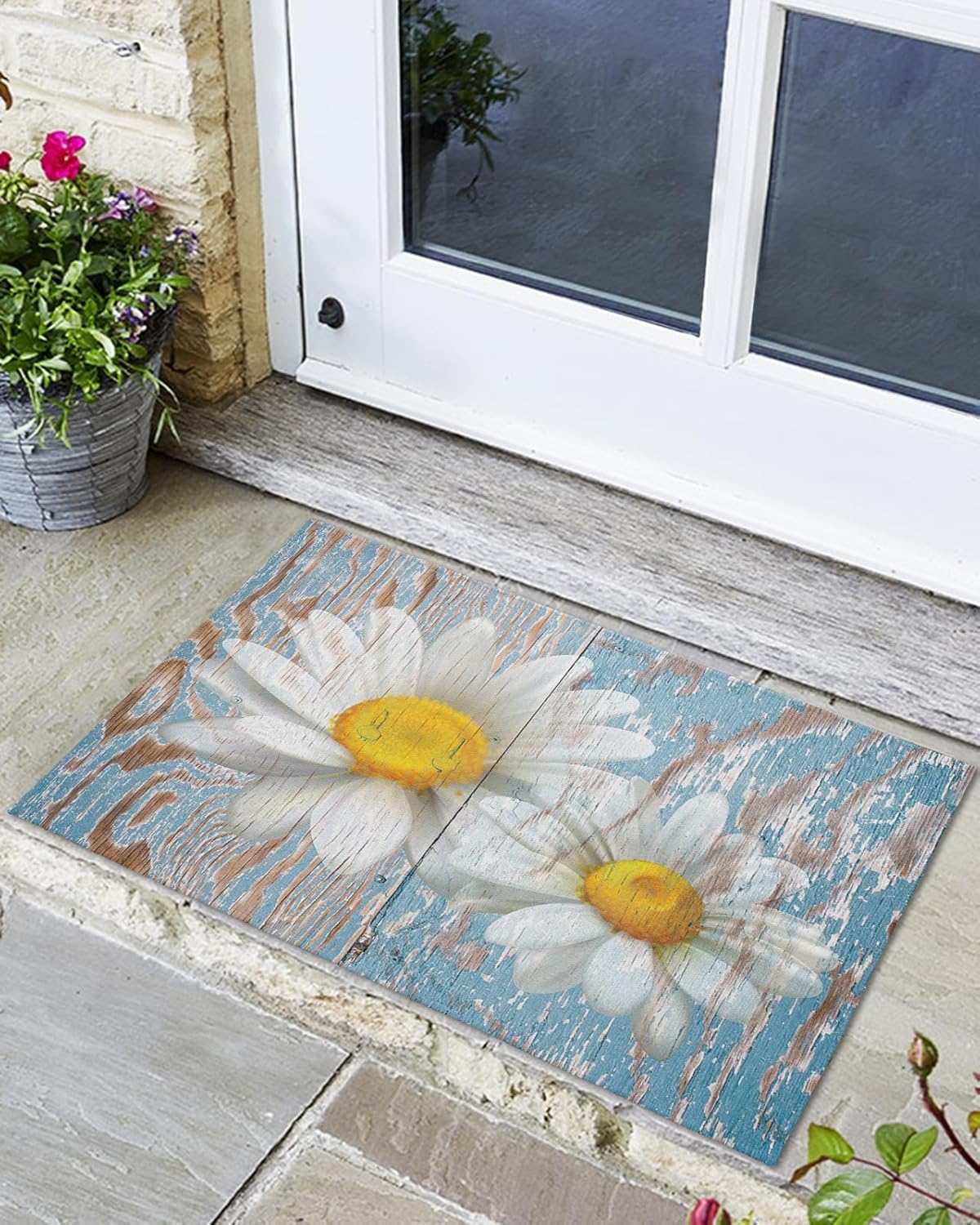 Tapete para puerta delantera, antideslizante, absorbente, para entrada, para interiores y exteriores, alfombras pequeñas para interiores y