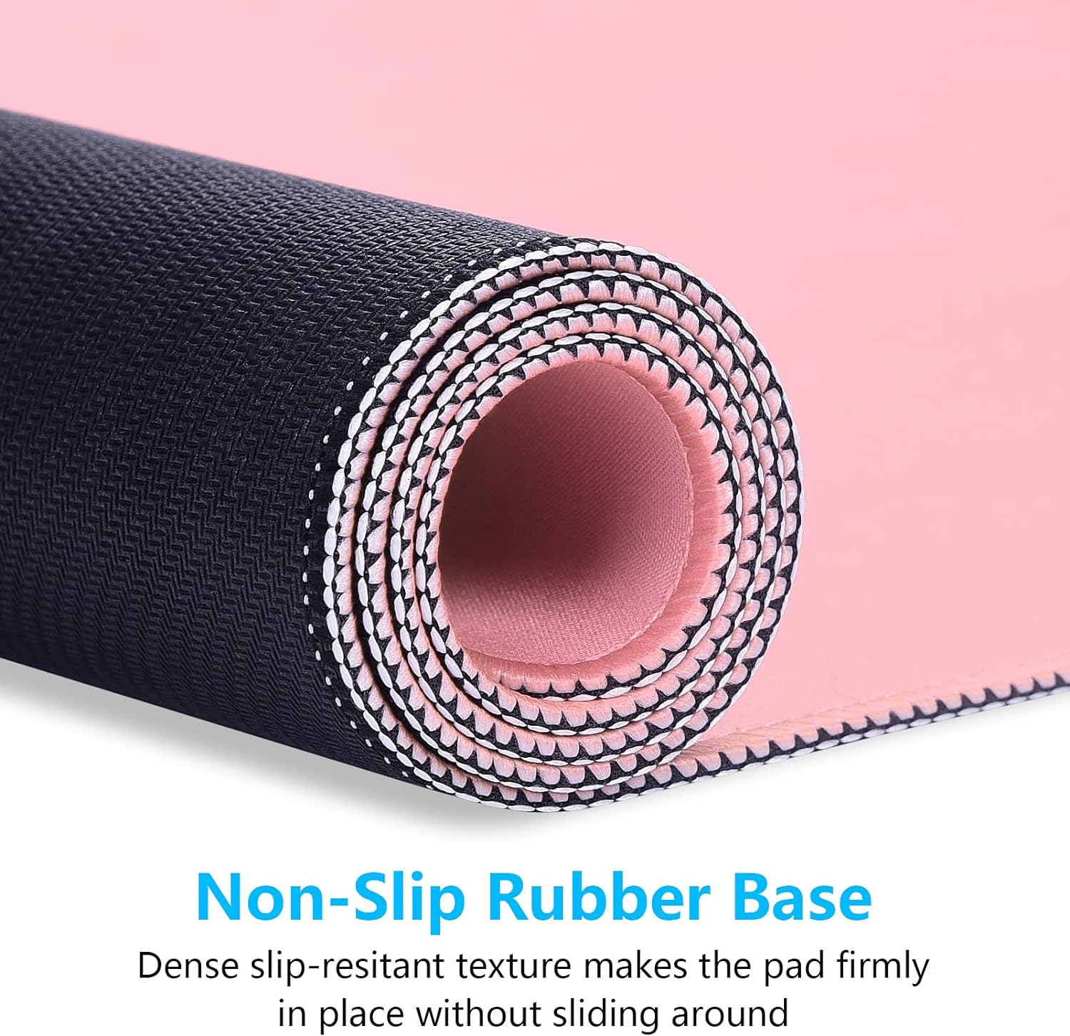 Alfombrilla grande para mouse, extendida para juegos con bordes cosidos, almohadillas de escritorio impermeables con base antideslizante,
