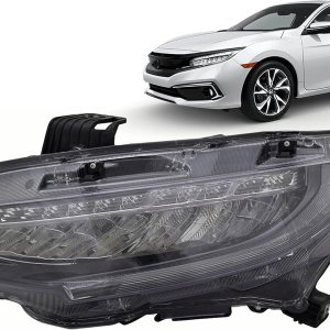 Repuesto para Honda Civic S. Type R, 2019 Civic Sedan y Coupe Si, 2018  2019 H.b. Sport Touring, 2016  2018 Civic Sedan y Coupe Touring LED conjunto Repuesto para Honda Civic S. Type R, 2019 Civic Sedan y Coupe Si, 2018  2019 H.b. Sport Touring, 2016  2018 Civic Sedan y Coupe Touring LED conjunto
