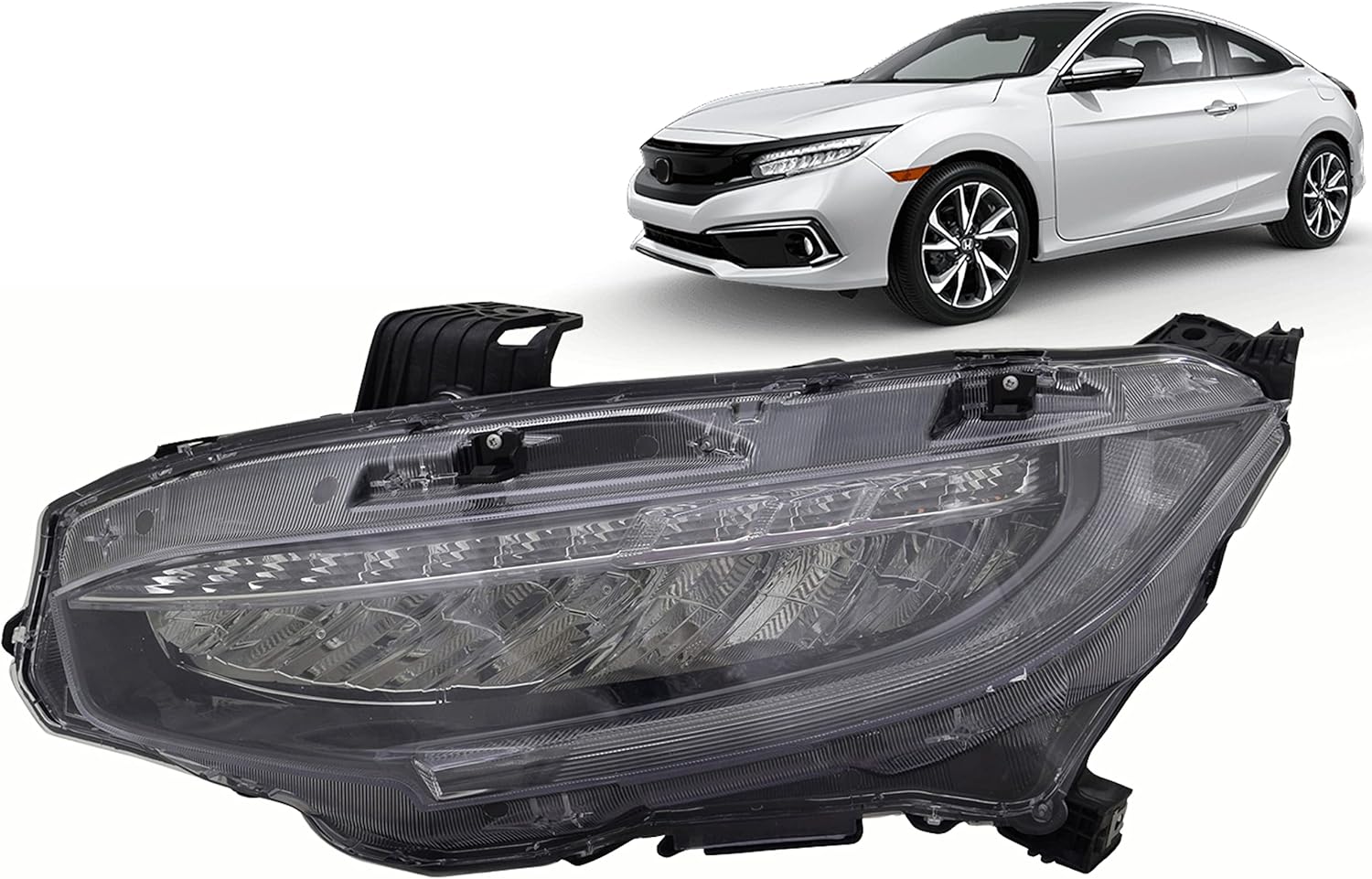Repuesto para Honda Civic S. Type R, 2019 Civic Sedan y Coupe Si, 2018  2019 H.b. Sport Touring, 2016  2018 Civic Sedan y Coupe Touring LED conjunto