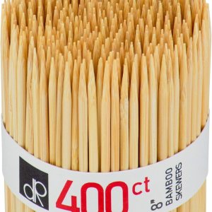 DecorRack Brochetas de bambú natural de 6″8″10″12″, brochetas de madera para barbacoa, parrilla, aperitivos, frutas, smores, cóctel, brunch, palitos DecorRack Brochetas de bambú natural de 6″8″10″12″, brochetas de madera para barbacoa, parrilla, aperitivos, frutas, smores, cóctel, brunch, palitos