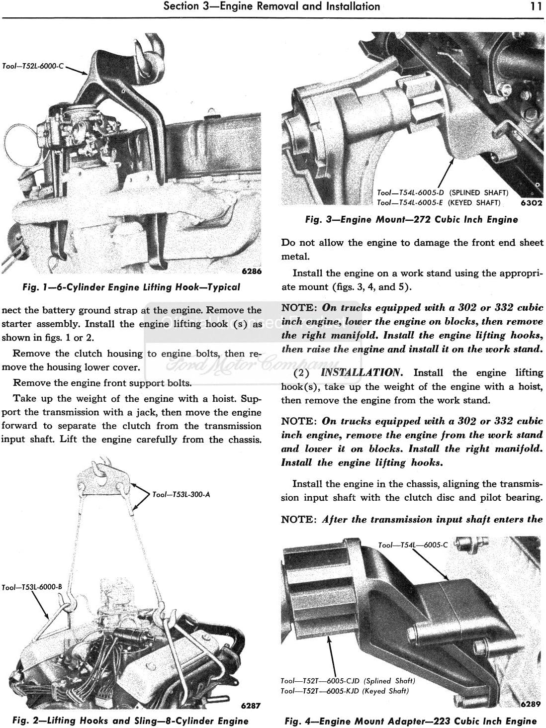 1956 Ford Pickup Truck Shop Manual de reparación
