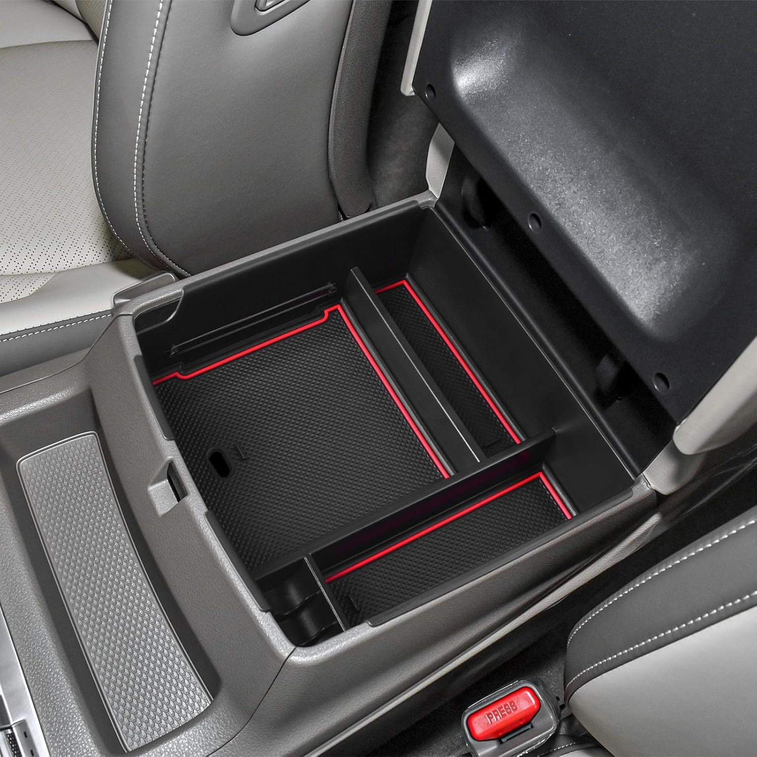 EDBETOS Bandeja organizadora de consola central compatible con accesorios Kia Carnival KA4 2022 2023 2024, bandeja de almacenamiento para
