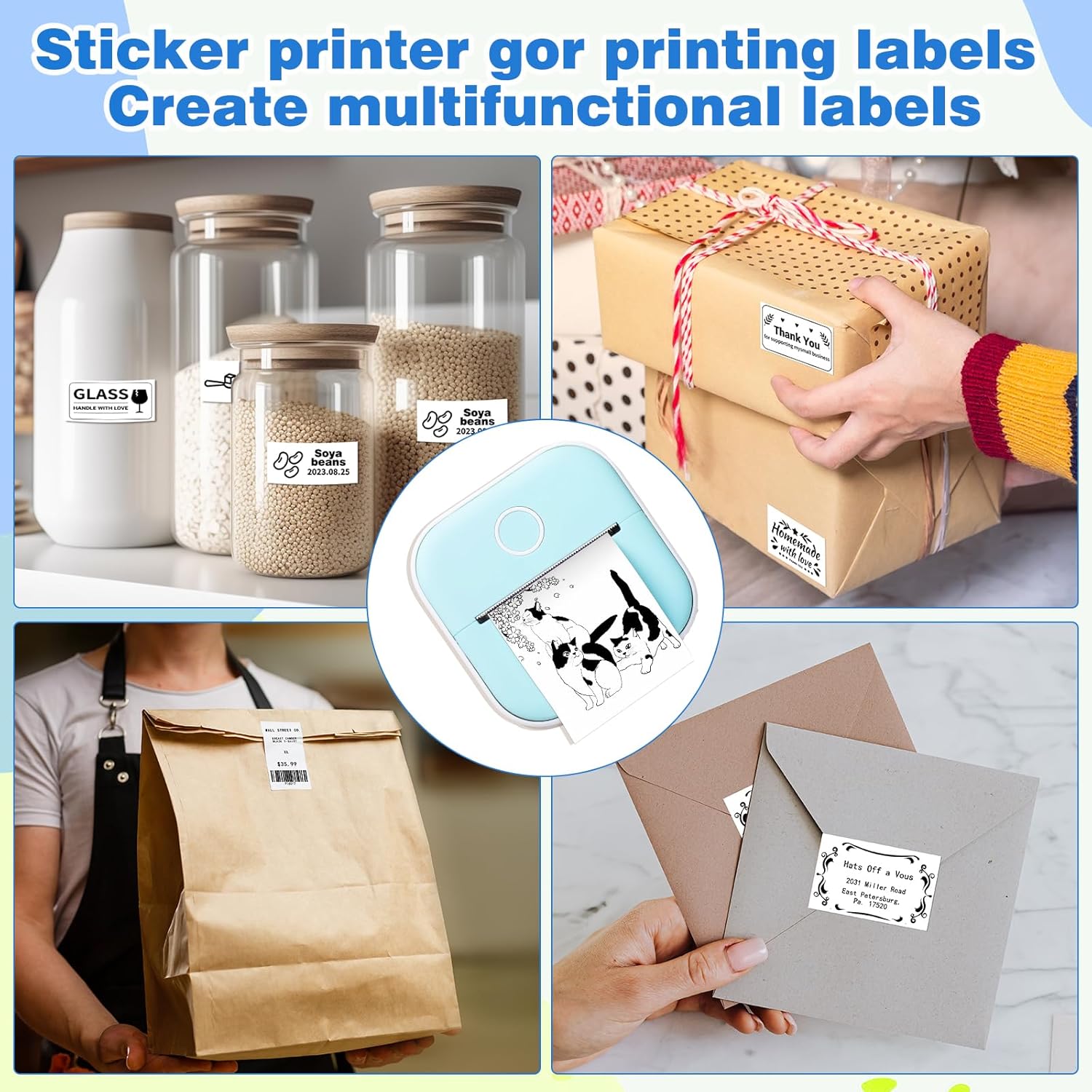 Papel térmico blanco, T02, papel térmico blanco no adhesivo, para notas de estudio, textos fotográficos de diario, compatible con T02M02XM02L,