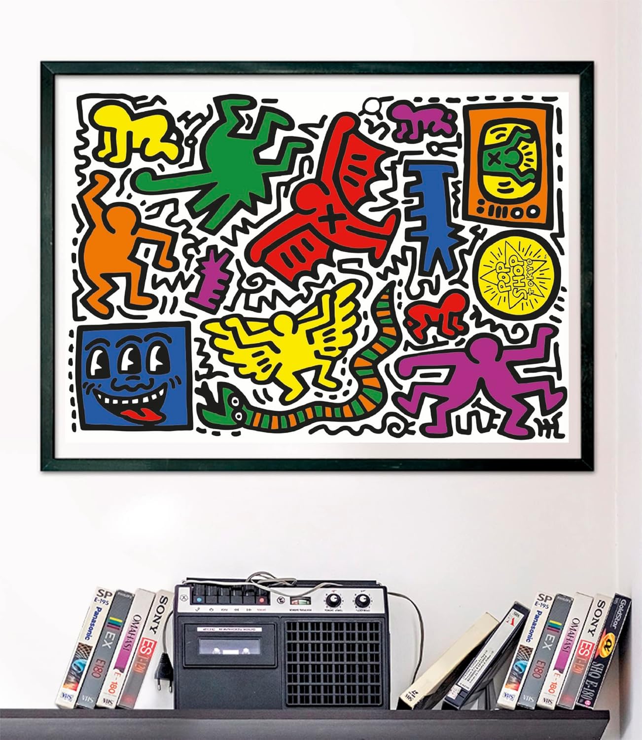 Clementoni – Keith Haring Haring-1000 Adult Pieces, Art, Famous Paintings, Made in Italy, Multicoloured, 39756