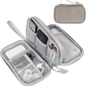 FYY Organizador electrónico, organizador de cables de viaje, bolsa de transporte para accesorios electrónicos, portátil, impermeable, doble capa, FYY Organizador electrónico, organizador de cables de viaje, bolsa de transporte para accesorios electrónicos, portátil, impermeable, doble capa,