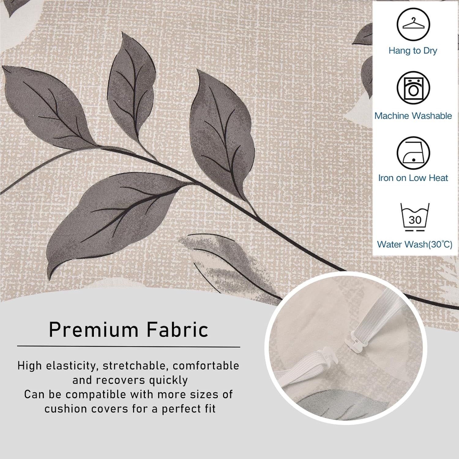 CRFATOP 4 fundas elásticas para sillas de comedor con funda de banco, fundas para sillas de comedor, fundas de cojín tapizadas para asiento de