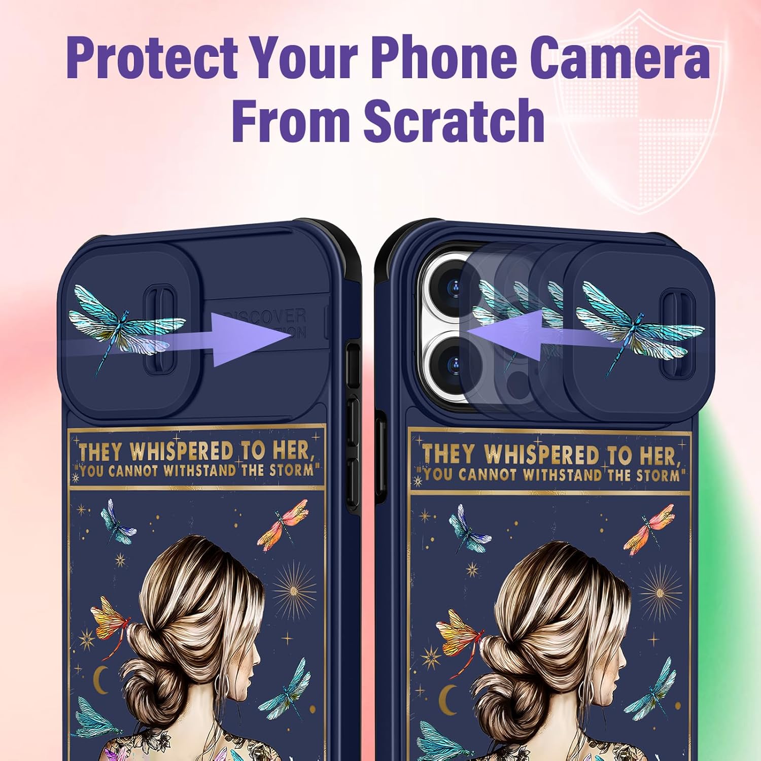 Funda para iPhone 11 Pro Max 2 en 1 para mujeres y niñas, bonita funda para teléfono femenina, bonita funda colorida para inspirar para adolescente