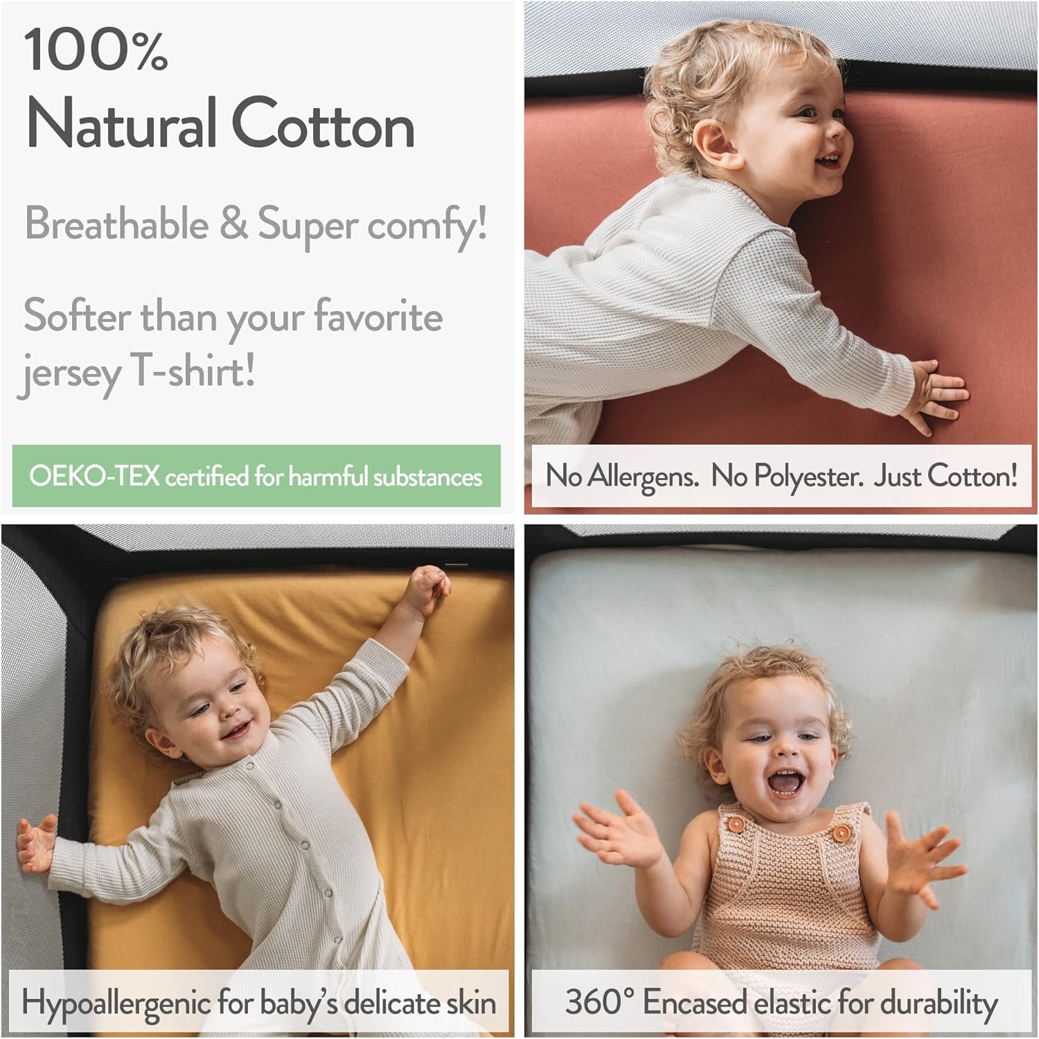 Sábanas de moisés compatibles con el moisés Mamaroo de 4moms, se adapta a colchón de moisés ovalado de 18 x 30 pulgadas, 100% algodón jersey, suave,