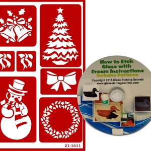 Plantillas navideñas con campanas, lazos, árbol, muñeco de nieve y corona, diseños de vinilo reutilizables + libro electrónico de cómo grabar en CD Plantillas navideñas con campanas, lazos, árbol, muñeco de nieve y corona, diseños de vinilo reutilizables + libro electrónico de cómo grabar en CD