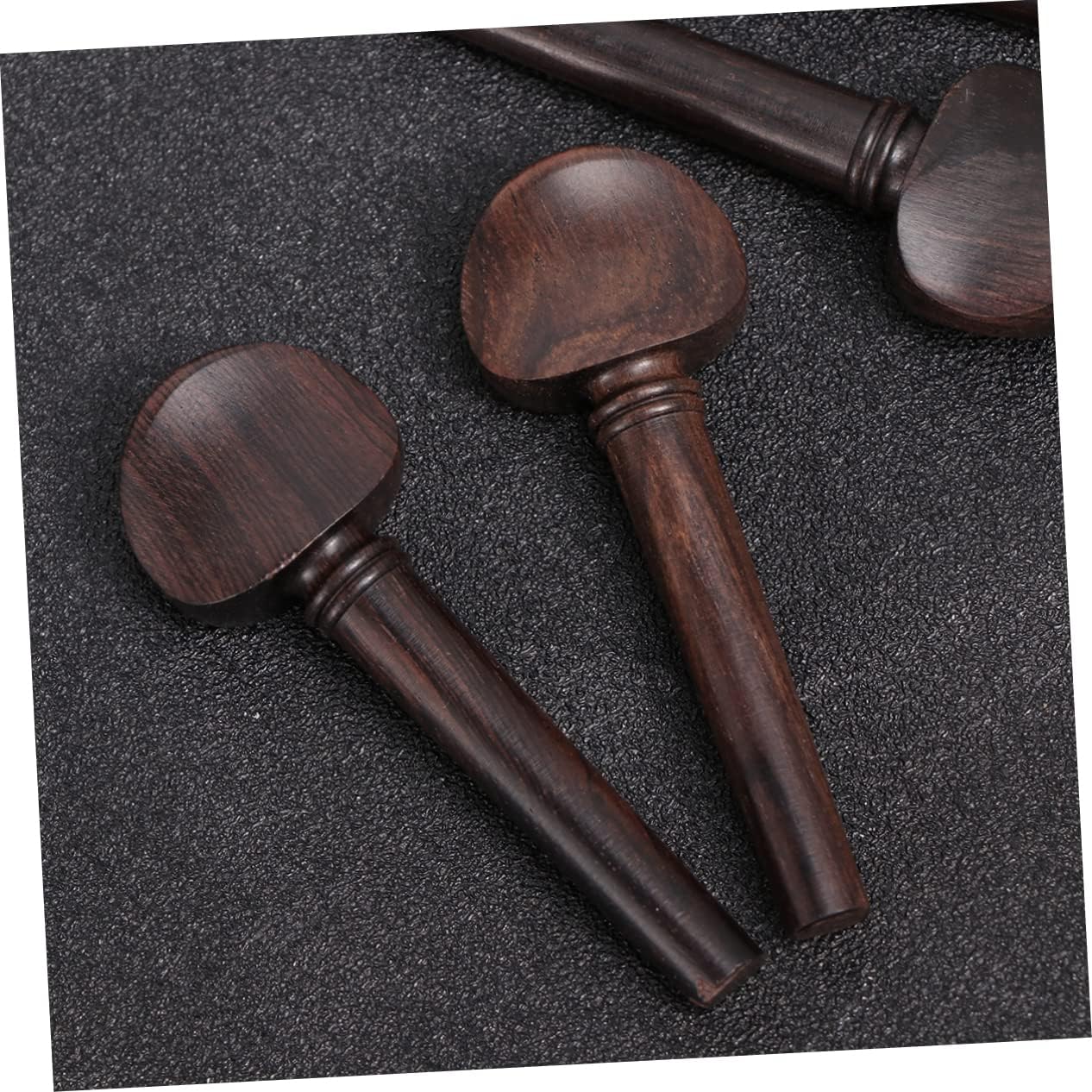FAVOMOTO 4 clavijas de afinación de violín de madera de ébano clavijas de violín para estudiantes Piezas de repuesto para violín Accesorios para