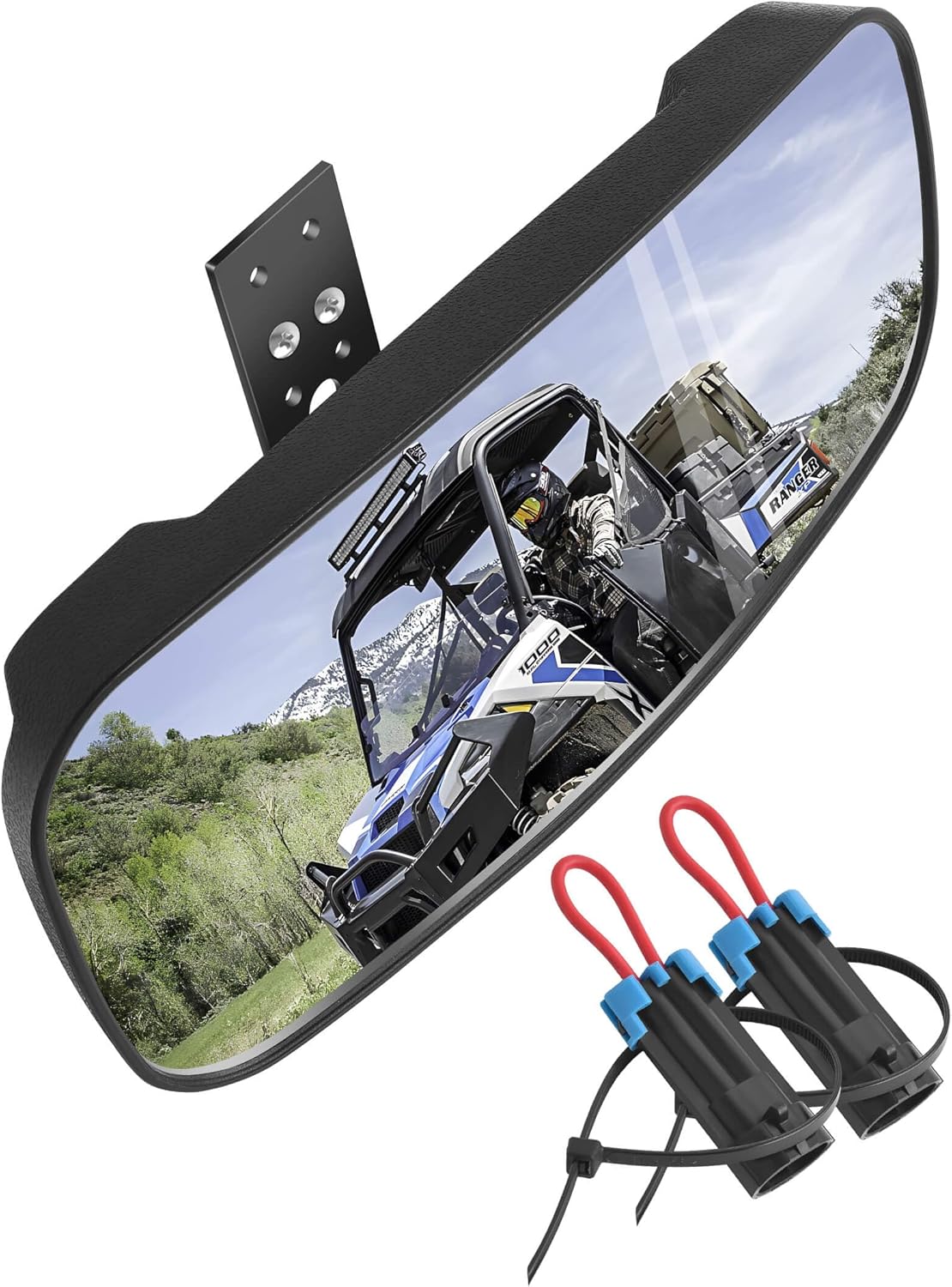 Espejo retrovisor Polaris Ranger, espejo retrovisor central ZIDIYORUO HD para Polaris Ranger 500 570 900 XP 1000XP Crew 2017-2023 en la pestaña de