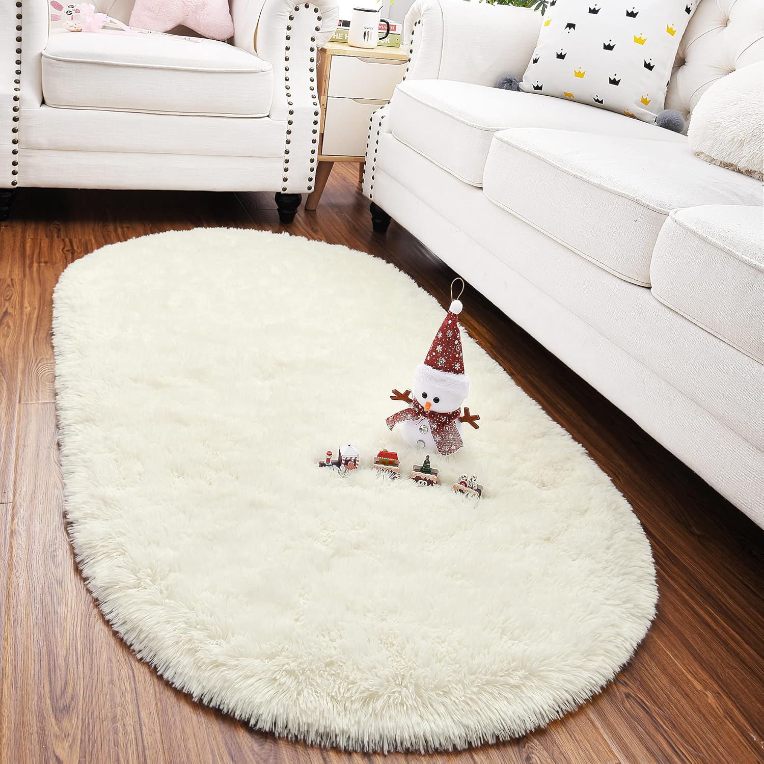 YJ.GWL – Alfombras de pelo alto y suave para cuarto de bebé, dormitorio, para que el bebé juegue en el suelo, alfombras esponjosas, antideslizantes,