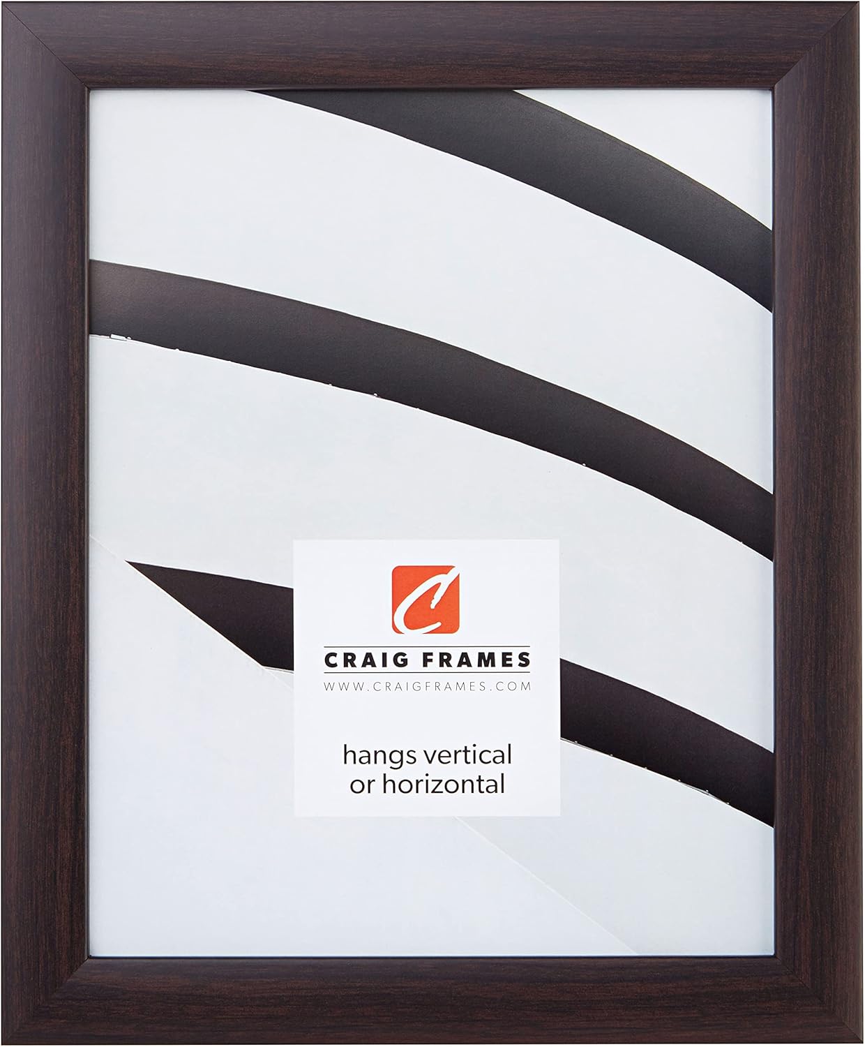 Craig Frames Portarretratos contemporáneo, 9 x 12 pulgadas, color marrón nogal brasileño