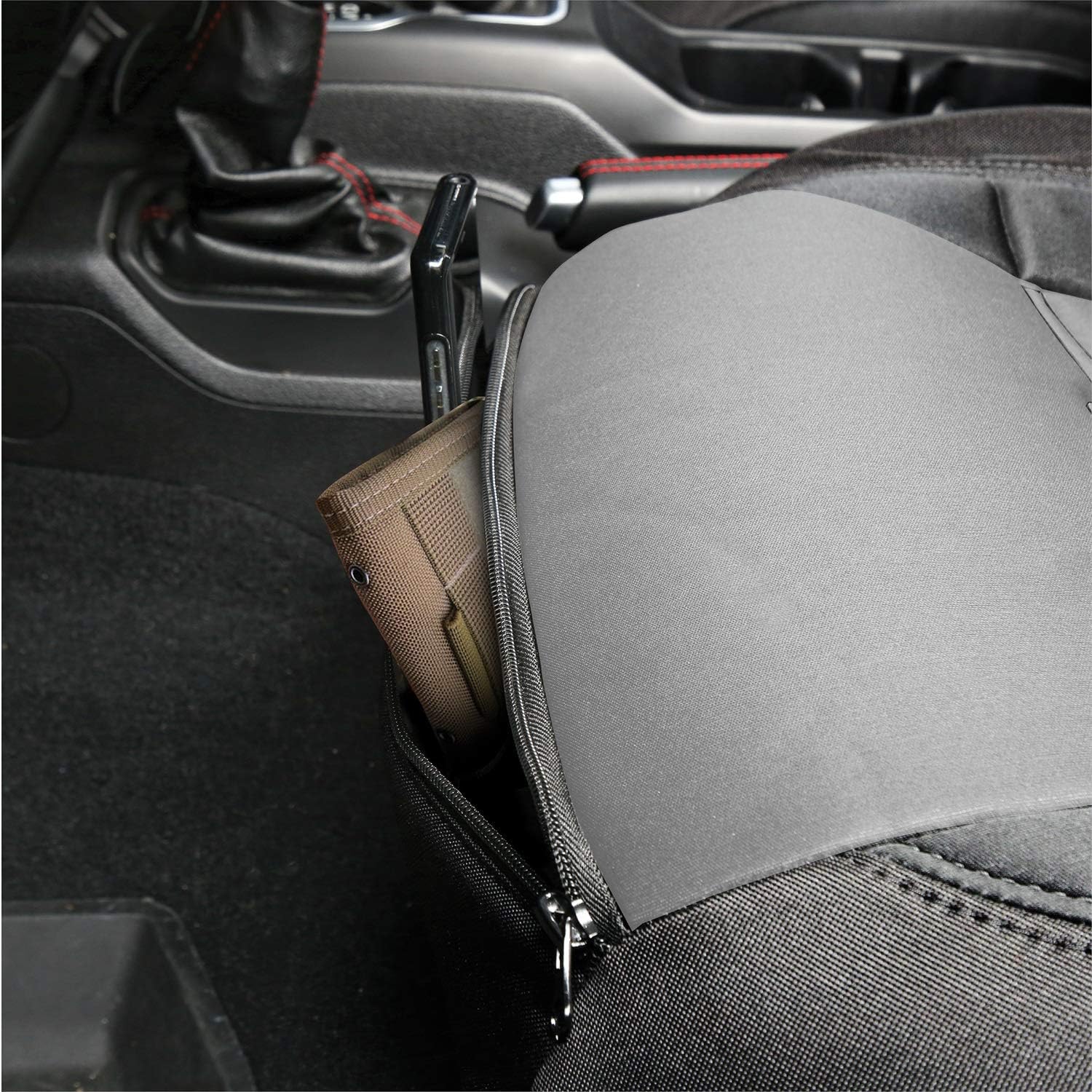 Smittybilt GEN2 – Juego de fundas de neopreno para asientos delanteros y traseros (carbónnegro) – 578122