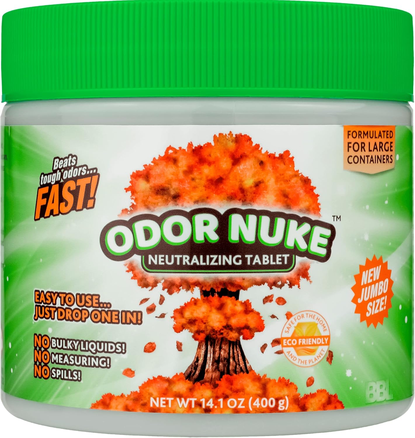 Tabletas desodorizantes para inodoro de cabecera – Neutralizador de olores de orina humana para recipientes de orina portátiles grandes – 2 tamaños