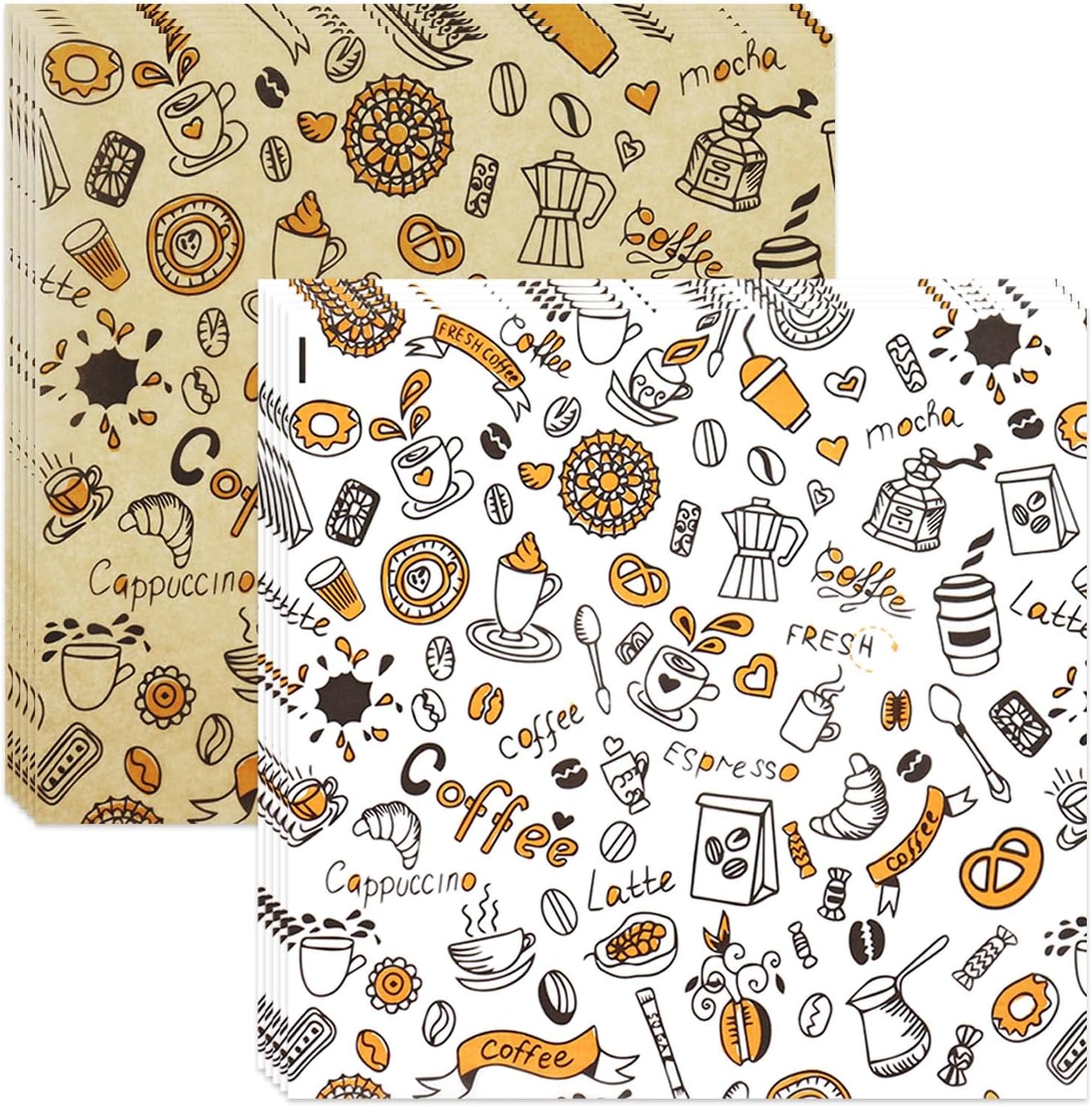 400 hojas de papel para alimentos, hojas de papel a prueba de grasa de 12 x 12 pulgadas, para envolver panrollos, envoltorios de forro de cestas