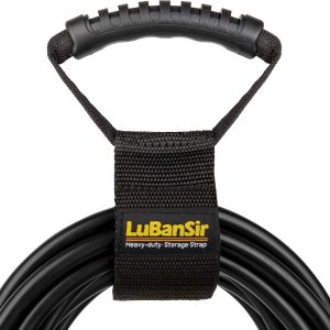 LuBanSir Correas de almacenamiento de cable de extensión, 17 pulgadas (paquete de 2) correas de gancho y bucle resistentes con asa de transporte LuBanSir Correas de almacenamiento de cable de extensión, 17 pulgadas (paquete de 2) correas de gancho y bucle resistentes con asa de transporte