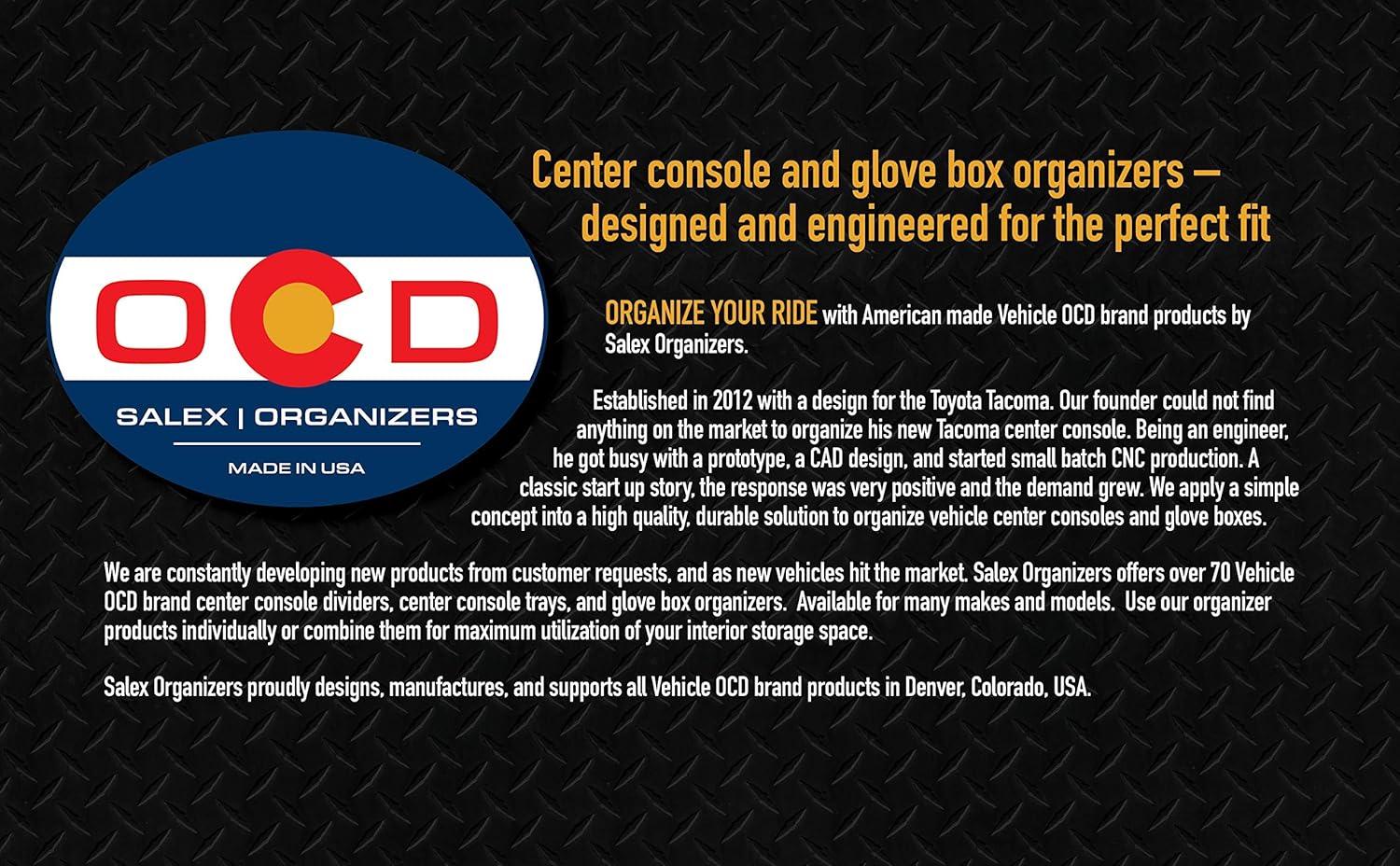 Vehicle OCD Bandeja organizadora de consola central con forros negros para Jeep Wrangler JLJLU (2018-2024) Jeep Gladiator JT Truck (2020-2024),