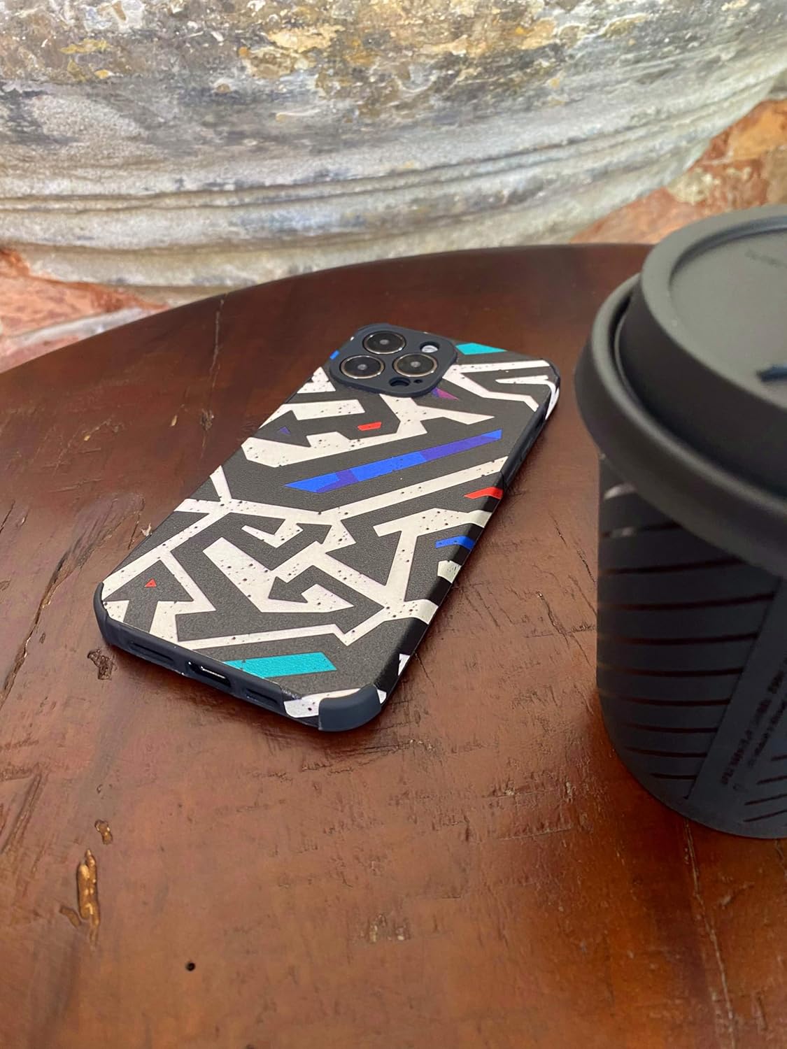 Funda para iPhone 13 Pro de piel sintética suave, a prueba de golpes, antideslizante, compatible con iPhone 13 Pro de 6.1 pulgadas (fría)