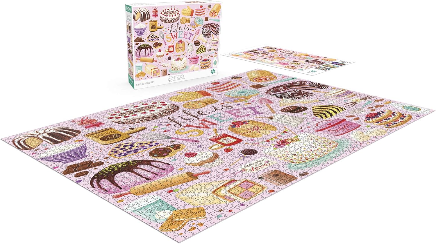 Buffalo Games – Life is Sweet – Rompecabezas de 1500 piezas para adultos, rompecabezas desafiante perfecto para noches de juego – 1500 piezas tamaño