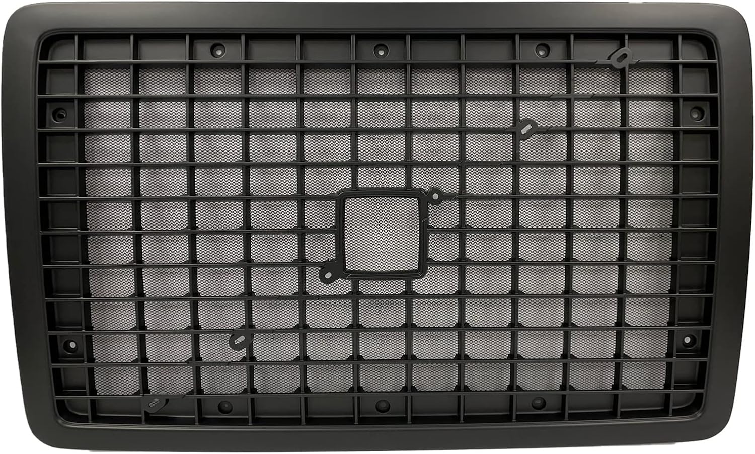 Parrilla de radiador delantero negra con pantalla de insectos para Volvo VNL 04-17 Semi Truck (5125GRILBLACK)