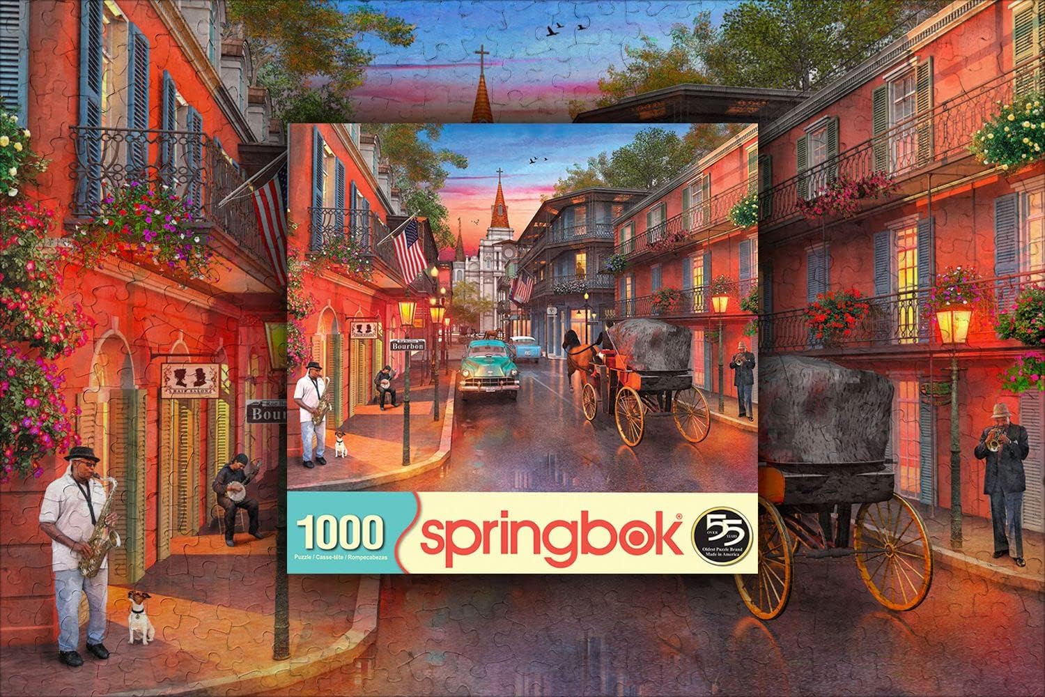 Springbok ‘s – Rompecabezas de 1000 piezas Bourbon Street, fabricado en Estados Unidos