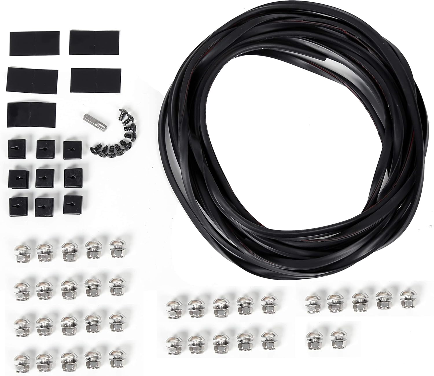 4 guardabarros de rueda para guardabarros de bolsillo, estilo remachado para Ford 1999-2007 F250 F350 F250 F350 Super Duty con kit de herramientas