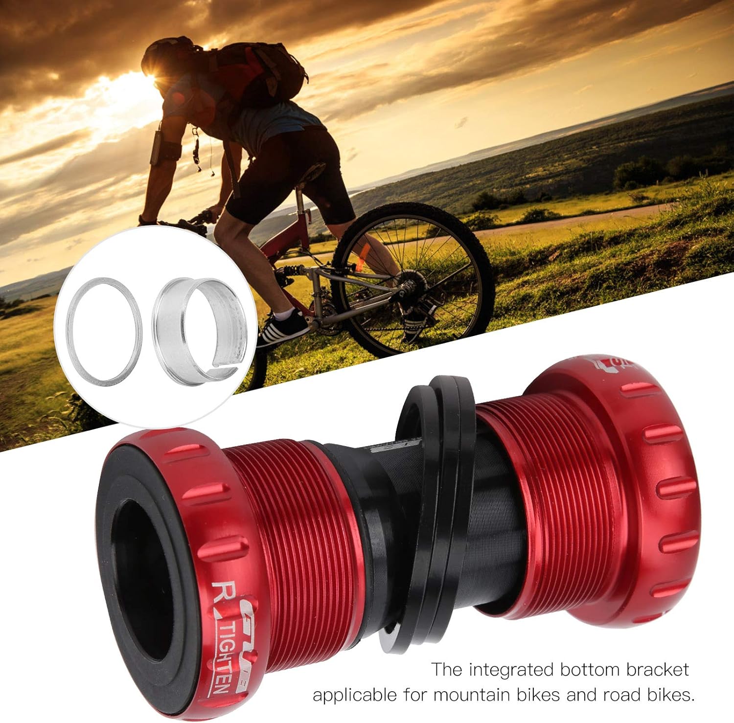 VGEBY – Soporte inferior para bicicleta de montaña de aleación de aluminio duradero, soporte de fondo ligero para bicicleta de bicicleta