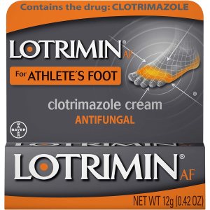 Lotrimin Crema AF para pie de atleta, tratamiento antifúngico de clotrimazol al 1%, tratamiento antifúngico eficaz clínicamente probado para la Lotrimin Crema AF para pie de atleta, tratamiento antifúngico de clotrimazol al 1%, tratamiento antifúngico eficaz clínicamente probado para la